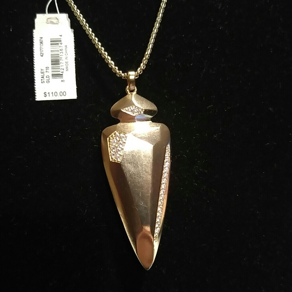 Kendra Scott Staley Arrowhead Necklace Gold